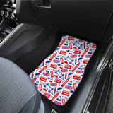 British Pattern Print Design 01 Front Car Mats
