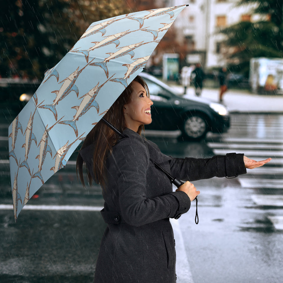 Swordfish Pattern Print Design 01 Umbrella