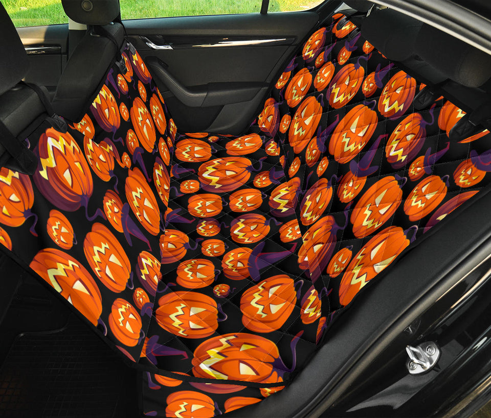 Halloween Pumpkin Pattern Dog Car Seat Covers
