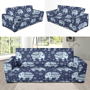 Elephant Tribal Design Pattern Sofa Slipcover