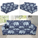 Elephant Tribal Design Pattern Sofa Slipcover