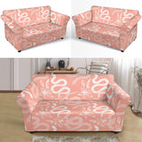 Snake Lilies Flower Pattern Loveseat Couch Slipcover