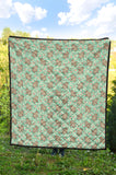 Hippopotamus Pattern Print Design 02 Premium Quilt