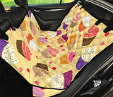Cake Cupcake Heart Cherry Pattern Dog Car Seat Covers