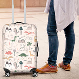Cute Cartoon Dinosaurs Tree Pattern Luggage Covers