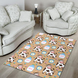Cow Bottle Of Milk Pattern Area Rug