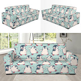 Cute Penguin Pattern Sofa Slipcover
