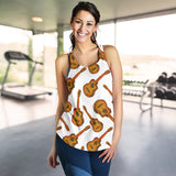 Paint Guitar Pattern Women Racerback Tank Top