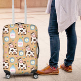 Cow Bottle Of Milk Pattern Luggage Covers
