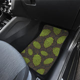 Hop Patter Black Background Front And Back Car Mats