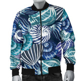 Shell Design Pattern Men'S Bomber Jacket