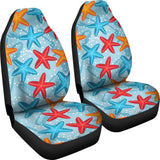 Blue Red Orange Starfish Pattern  Universal Fit Car Seat Covers