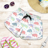Hippopotamus Pattern Print Design 03 Women Shorts