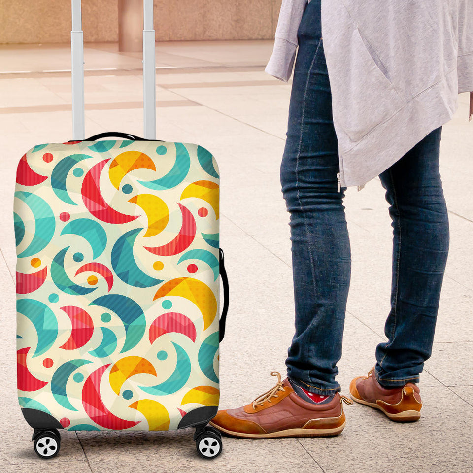 Colorful Moon Pattern Luggage Covers