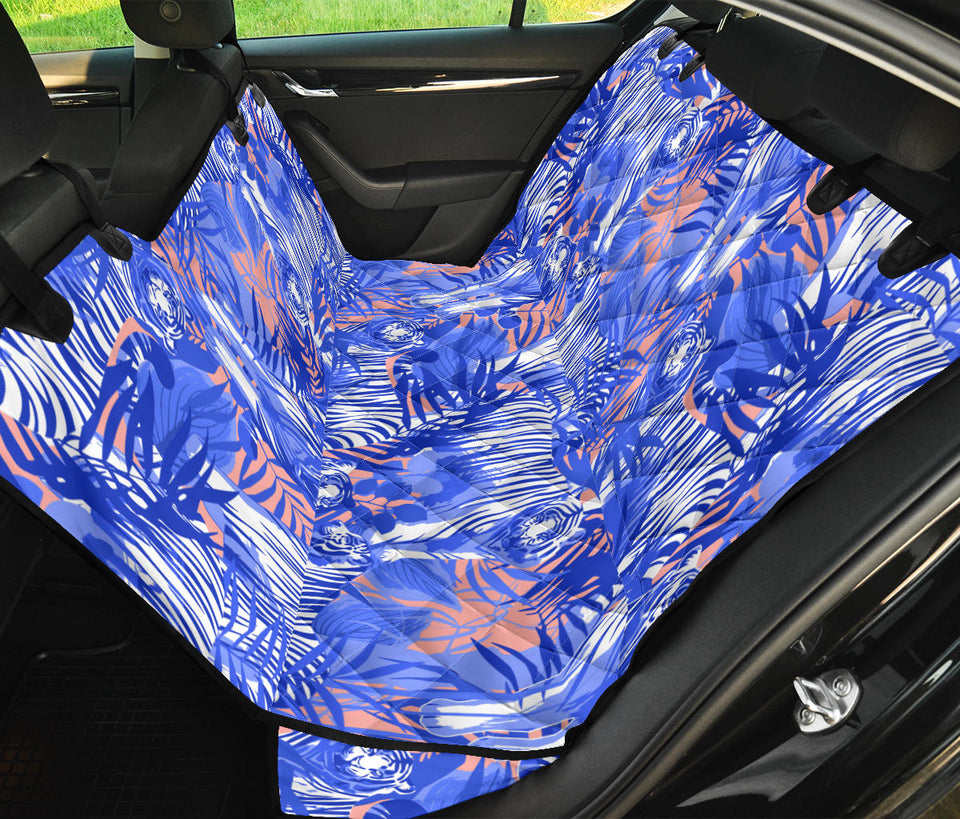 White Bengal Tigers Pattern Dog Car Seat Covers