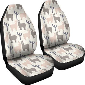 Llama Alpaca Pattern Universal Fit Car Seat Covers