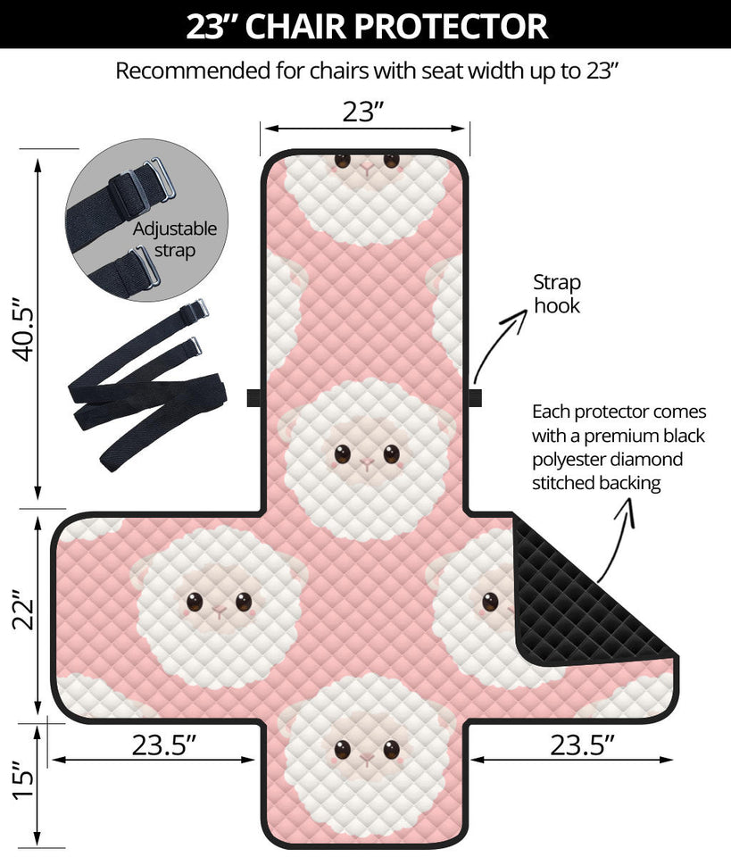 Cute sheep pattern Chair Cover Protector