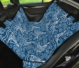 Hand Drawn Sailboat Pattern Dog Car Seat Covers