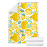 Lemon Design Pattern Premium Blanket