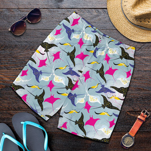 Stingray Pattern Print Design 01 Men Shorts