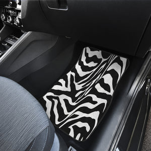 Zebra Print Custom Front Car Mats (Set Of 2)