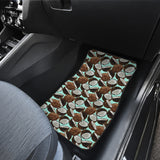 Coconut Pattern Print Design 03 Front Car Mats