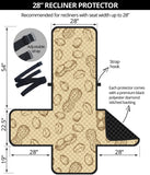 hand drawn peanuts pattern Recliner Cover Protector