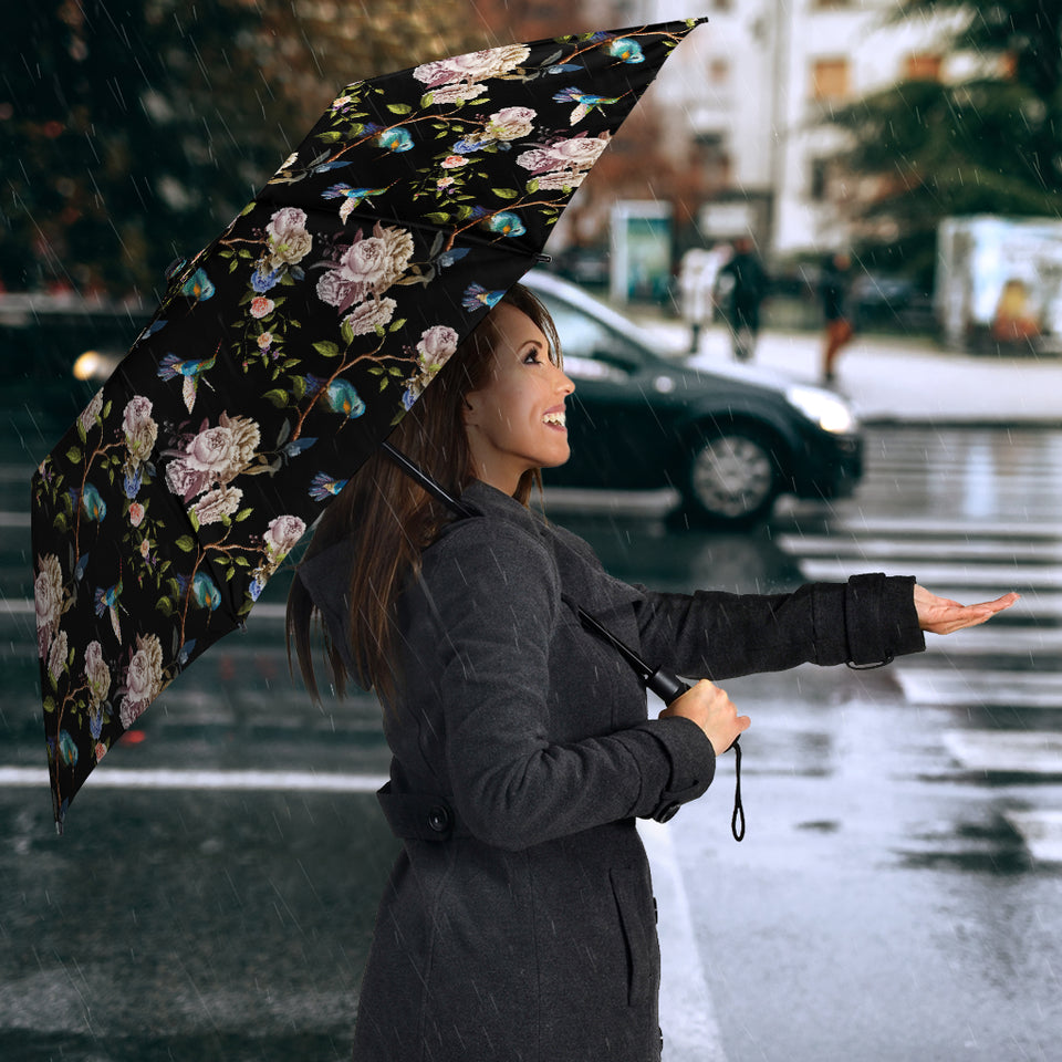 Hummingbird Pattern Print Design 03 Umbrella