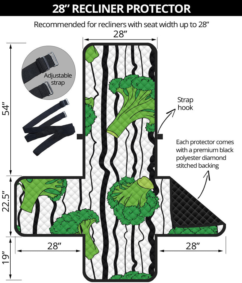 Cool Broccoli pattern Recliner Cover Protector