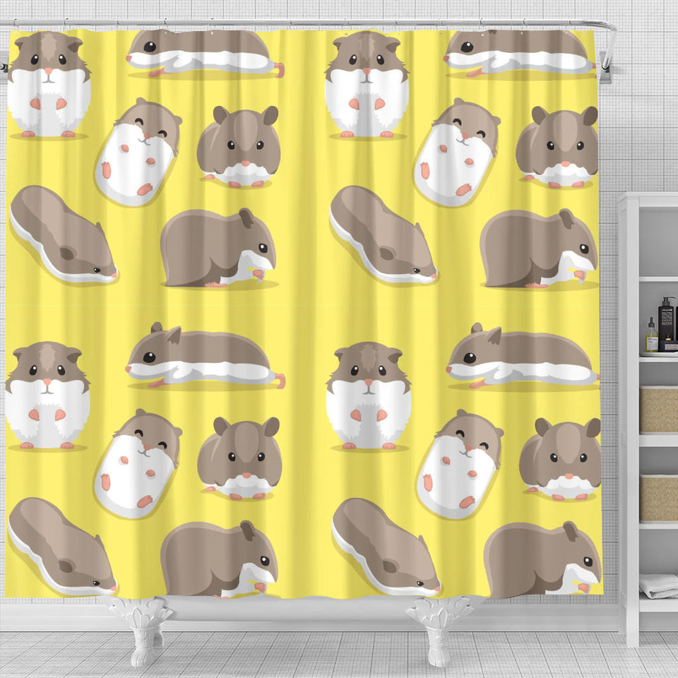 Cute Hamster Pattern Shower Curtain Fulfilled In US