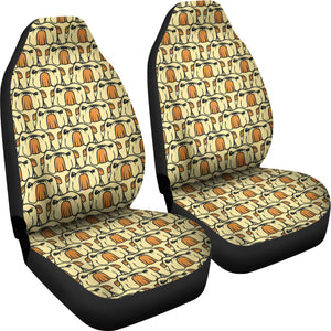 English Bulldog Pattern Print Design 02 Universal Fit Car Seat Covers