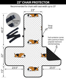 Cute beagle dog sleeping pattern Chair Cover Protector