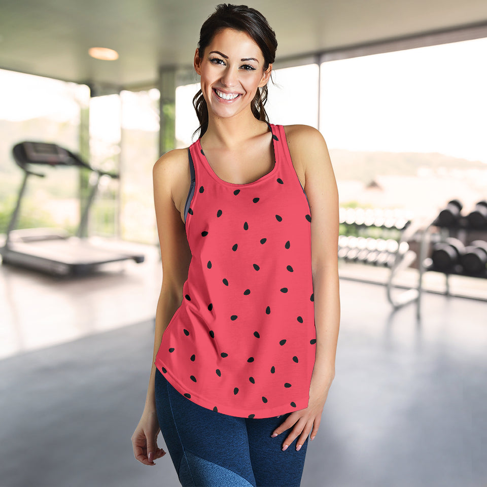 watermelon texture background Women Racerback Tank Top