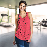 watermelon texture background Women Racerback Tank Top