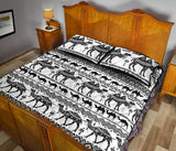 Camel polynesian tribal pattern Quilt Bed Set