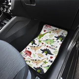 Cute Dinosaurs Pattern Front And Back Car Mats