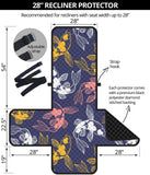 Koi Fish Carp Fish pattern Recliner Cover Protector