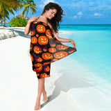 Halloween Pumpkin Pattern Sarong