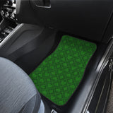 Casino Cards Suits Pattern Print Design 04 Front and Back Car Mats