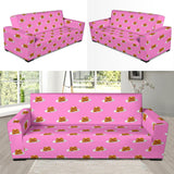 Pancake Pattern Print Design 04  Sofa Slipcover