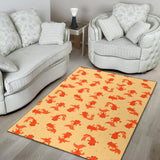 Goldfish Pattern Print Design 02 Area Rug
