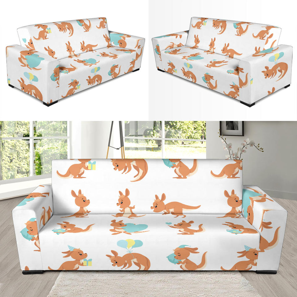 Cute Kangaroo Pattern Sofa Slipcover