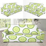 Cucumber Slices Pattern Sofa Slipcover