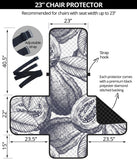 Guava tropical hand drawn pattern Chair Cover Protector