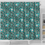 Elephants Jungle Pattern Shower Curtain Fulfilled In US