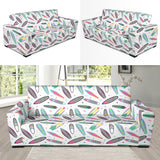 Surfboard Pattern Print Design 04  Sofa Slipcover