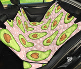 Avocado Heart Pink Background Dog Car Seat Covers
