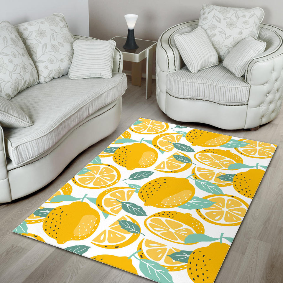 Lemon Design Pattern Area Rug