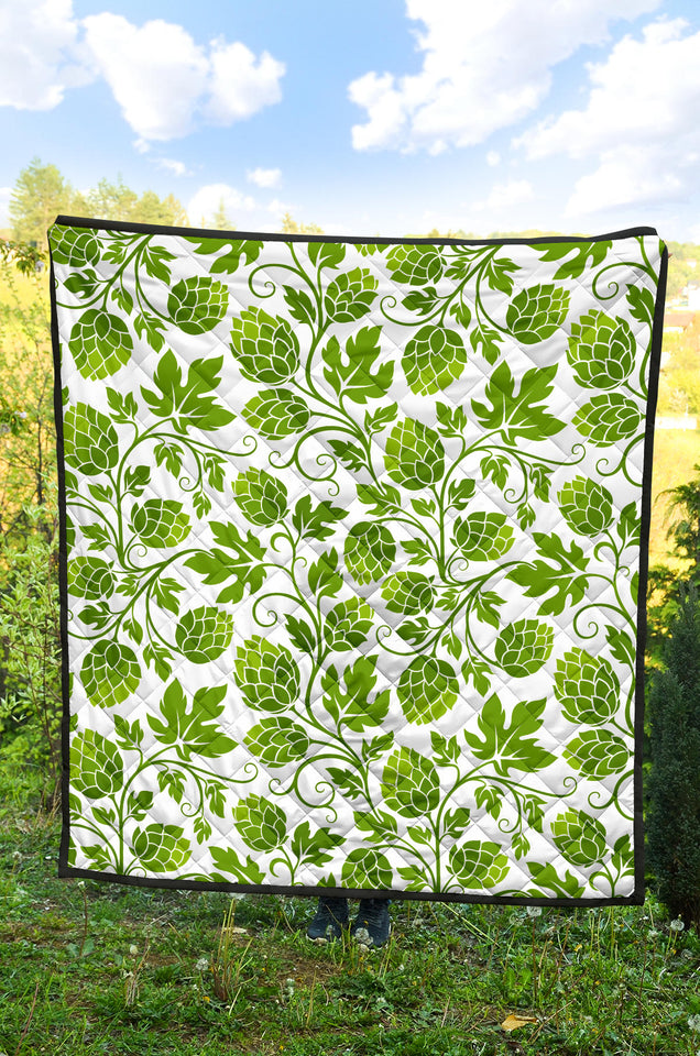 Hop Design Pattern Premium Quilt