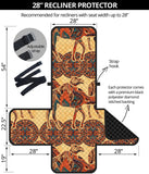 Camel polynesian tribal design pattern Recliner Cover Protector